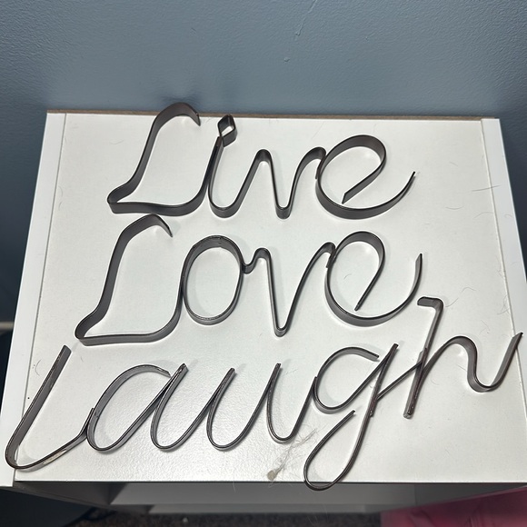 Other - Wall decor live,laugh,love
